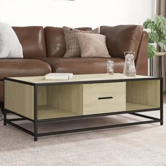 Zamów teraz Stolik kawowy, dąb sonoma, 100x57x35cm, materiał drewnopochodny Lumarko! - Hurtownia wielobranżowa Lumarko